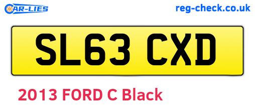 SL63CXD are the vehicle registration plates.