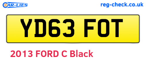 YD63FOT are the vehicle registration plates.