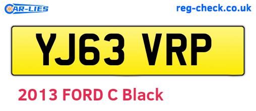 YJ63VRP are the vehicle registration plates.
