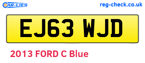 EJ63WJD are the vehicle registration plates.