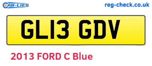 GL13GDV are the vehicle registration plates.