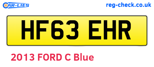 HF63EHR are the vehicle registration plates.