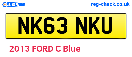 NK63NKU are the vehicle registration plates.