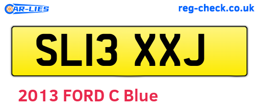 SL13XXJ are the vehicle registration plates.