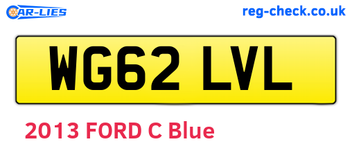 WG62LVL are the vehicle registration plates.