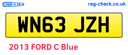 WN63JZH are the vehicle registration plates.