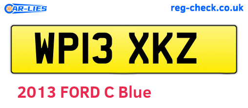 WP13XKZ are the vehicle registration plates.