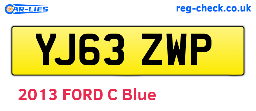 YJ63ZWP are the vehicle registration plates.