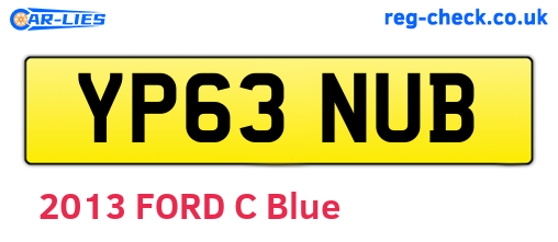 YP63NUB are the vehicle registration plates.
