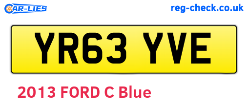YR63YVE are the vehicle registration plates.