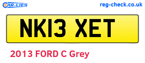 NK13XET are the vehicle registration plates.