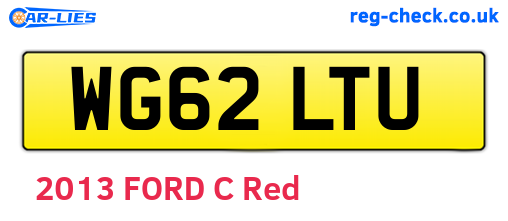 WG62LTU are the vehicle registration plates.