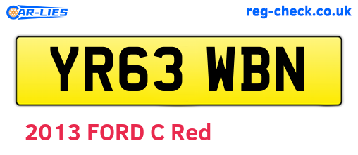 YR63WBN are the vehicle registration plates.