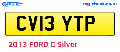 CV13YTP are the vehicle registration plates.