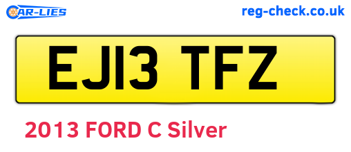 EJ13TFZ are the vehicle registration plates.