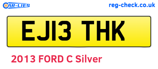 EJ13THK are the vehicle registration plates.