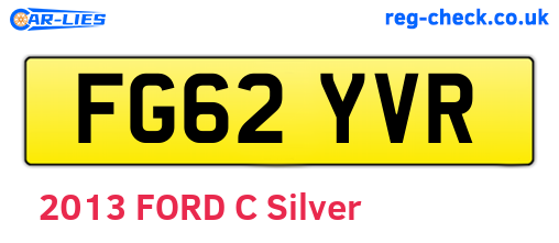 FG62YVR are the vehicle registration plates.