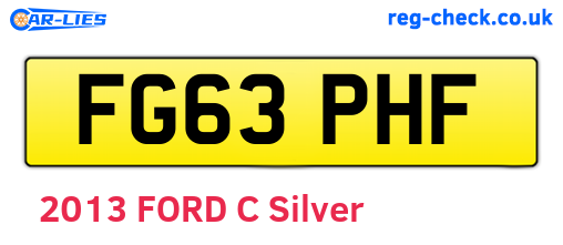 FG63PHF are the vehicle registration plates.