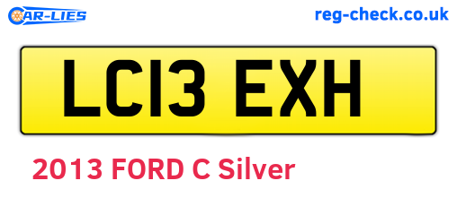 LC13EXH are the vehicle registration plates.