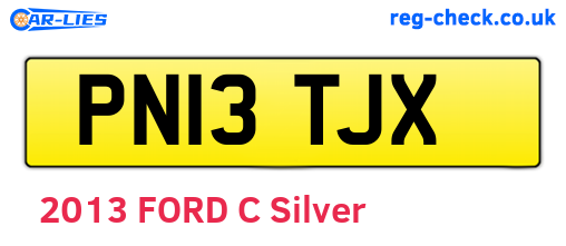 PN13TJX are the vehicle registration plates.