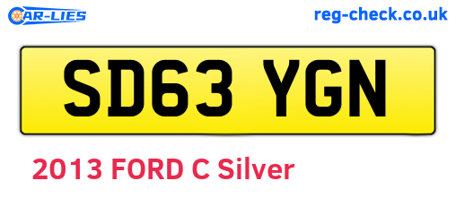 SD63YGN are the vehicle registration plates.