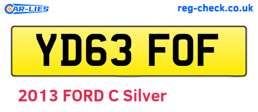 YD63FOF are the vehicle registration plates.