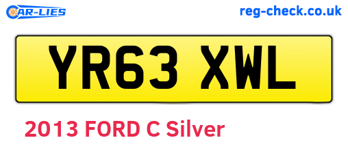 YR63XWL are the vehicle registration plates.