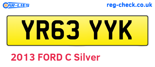 YR63YYK are the vehicle registration plates.