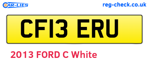 CF13ERU are the vehicle registration plates.