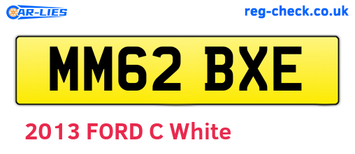 MM62BXE are the vehicle registration plates.