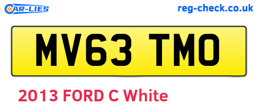 MV63TMO are the vehicle registration plates.