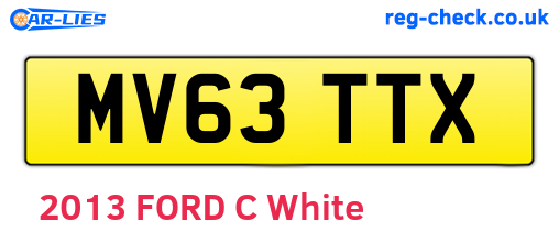 MV63TTX are the vehicle registration plates.