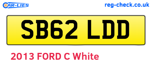 SB62LDD are the vehicle registration plates.