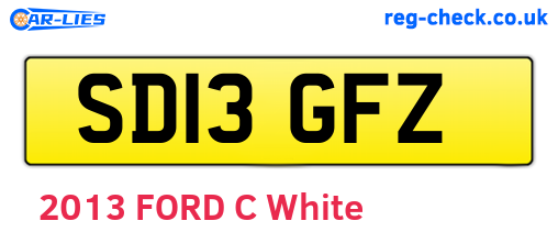 SD13GFZ are the vehicle registration plates.