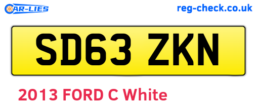 SD63ZKN are the vehicle registration plates.