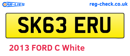 SK63ERU are the vehicle registration plates.