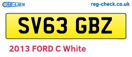 SV63GBZ are the vehicle registration plates.