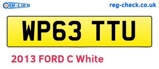 WP63TTU are the vehicle registration plates.