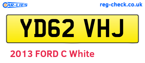 YD62VHJ are the vehicle registration plates.