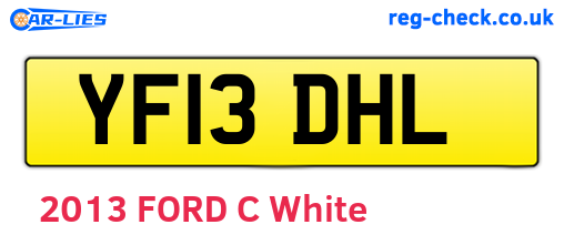 YF13DHL are the vehicle registration plates.
