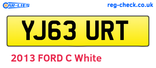 YJ63URT are the vehicle registration plates.