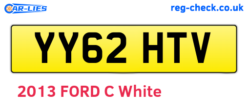 YY62HTV are the vehicle registration plates.