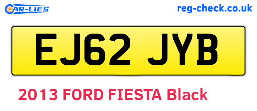 EJ62JYB are the vehicle registration plates.