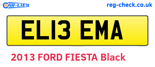 EL13EMA are the vehicle registration plates.