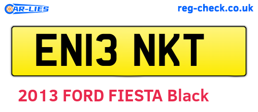 EN13NKT are the vehicle registration plates.
