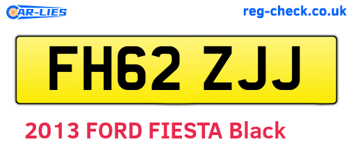 FH62ZJJ are the vehicle registration plates.