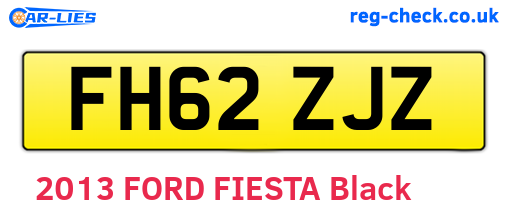 FH62ZJZ are the vehicle registration plates.