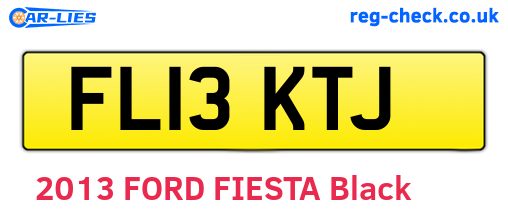 FL13KTJ are the vehicle registration plates.
