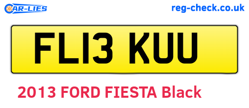 FL13KUU are the vehicle registration plates.