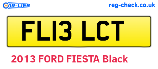 FL13LCT are the vehicle registration plates.